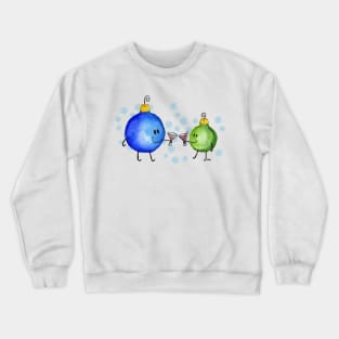 Festive Drinking Ornaments Crewneck Sweatshirt